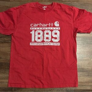 Carhartt Men's Red Graphic T-Shirt